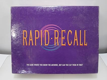 Fast Fun Recall Board Game for Quick and Easy Family Play Fast Fun Recall Board Game for Quick and Easy Family Play