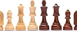Husaria Staunton Chessmen No. 6 with 2 Extra Queens and Wooden Box 2