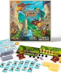 Catapult Feud Board Game for Kids and Adults – Fun Family Strategy Game