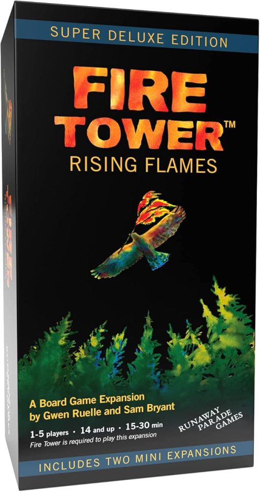 Fire Tower Rising Flames Deluxe Expansion with Mini Expansions for Strategy Game