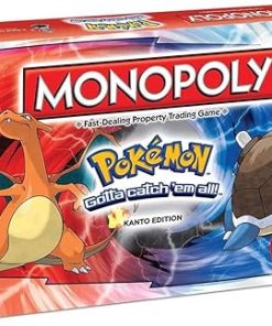 Kreiz Monopoly Pokemon Kanto Edition Board Game for Fans