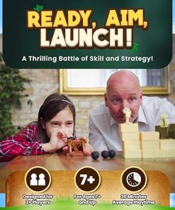 Catapult Feud Board Game for Kids and Adults – Fun Family Strategy Game 2