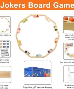 Players Marbles and Jokers Board Game with Colored Marbles and Cards 2