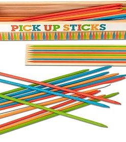 Melissa and Doug Wooden Pick Up Sticks Tabletop Game with 41 Pieces