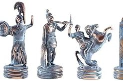 Greek Mythology Chess Set – Blue&Copper – Without Chess Board 2