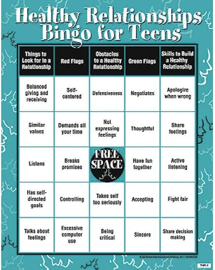 Healthy Relationships Bingo for Teens by Wellness Reproductions and Publishing 2 Healthy Relationships Bingo for Teens by Wellness Reproductions and Publishing - Image 2