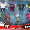 Miraculous Kwami Mini Figures Pack Tikki Plagg Trixx Wayzz Pollen 8 Pieces