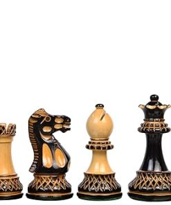 3.9″ Parker Staunton Wooden Chess Set for Adults and Kids 34 Pieces