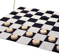 Giant Chess and Checkers Game Board by Rolly Toys for Outdoor Fun 2