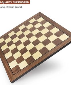AMEROUS 17 Inch Wooden Chess Board Professional Tournament Gift Package 2