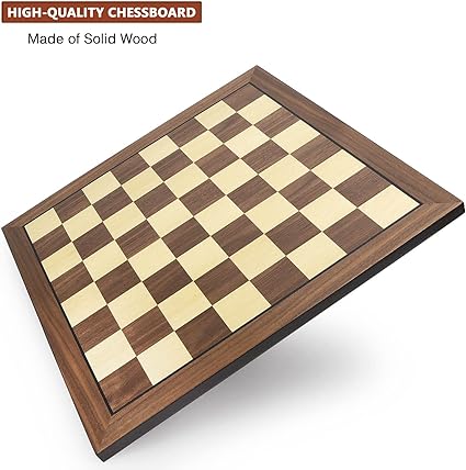 AMEROUS 17 Inch Wooden Chess Board Professional Tournament Gift Package 2 AMEROUS 17 Inch Wooden Chess Board Professional Tournament Gift Package - Image 2