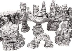 Desert Canyon Rocks Set for Star Wars Legion and Sci-Fi Wargames