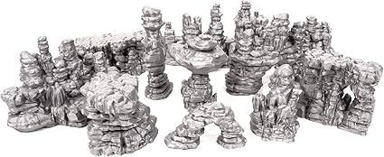 Desert Canyon Rocks Set for Star Wars Legion and Sci-Fi Wargames Desert Canyon Rocks Set for Star Wars Legion and Sci-Fi Wargames