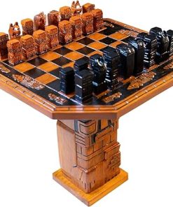 Luxury Hand Carved Chess Set Premium Oak Wood Unique Artisan Gift