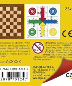 Ludo Checkers Board 33 x 33 x 1 cm Perfect for Family Game Night 2