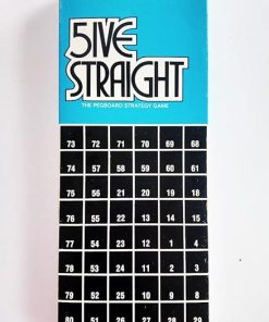 5ive Straight The Pegboard Strategy Game Released in 1968