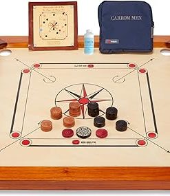 Premium Carrom Board Set 33 x 33 Inch Official Size with Accessories