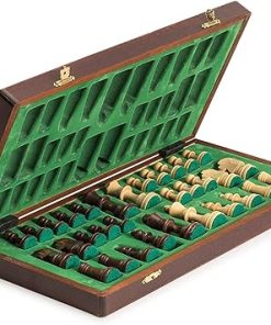 Muba Wooden Chess Set with Board and Pieces – European Tournament Style
