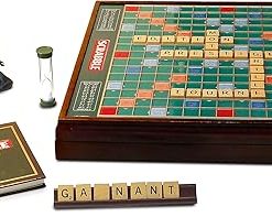 Scrabble Prestige Premium Edition Classic Word Game for All Ages 2
