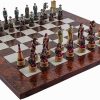 Red Maple Vertical Chess Board with Included Chess Pieces 3