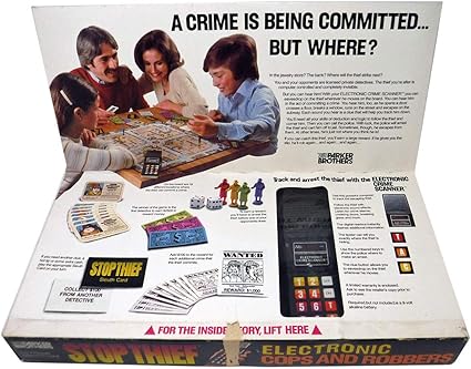 Vintage Stop Thief Electronic Board Game Cops and Robbers 1980 2 Vintage Stop Thief Electronic Board Game Cops and Robbers 1980 - Image 2