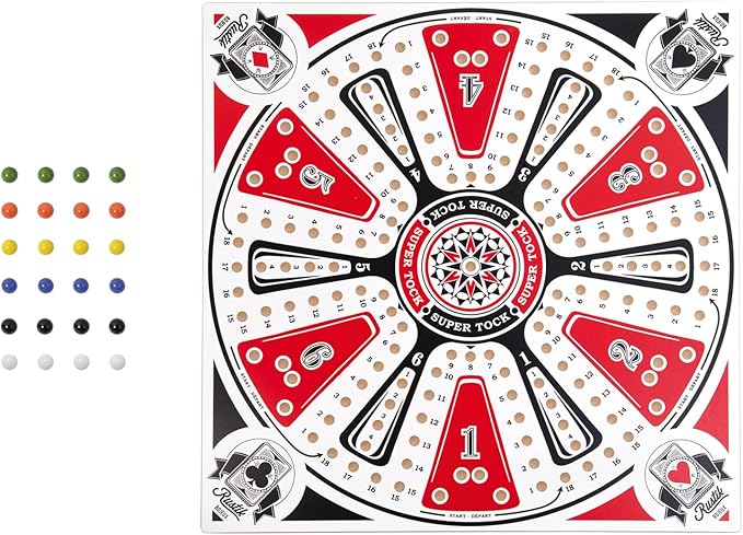 Rustik BJR000129 Tock Game for 6 Players in Multicolor Design 2 Rustik BJR000129 Tock Game for 6 Players in Multicolor Design - Image 2
