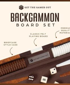 Top Backgammon Set Classic Board Game Case for 2 Players – All Sizes 2