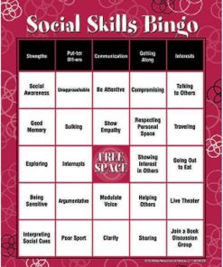 Social Skills Bingo Game for Adults by Wellness Reproductions Publishing 2