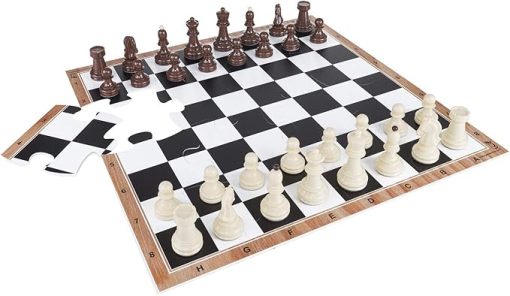 Dubrovnik Zagreb Chess Set - 20 Inch Board with 3.25 Inch Chessmen