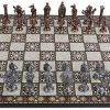 Mythologic Pegasus Metal Chess Set for Adults with Marble Design Board 3