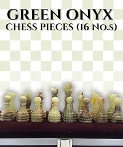 Elegant Handcrafted Marble Chess Pieces Set for 12-15 Inch Boards 2