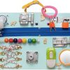Montessori Green Busy Board for Locks and Latches Learning Activity