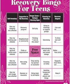 Teen Recovery Bingo Fun for Engaging Support and Connection