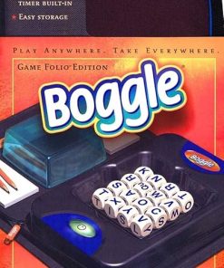 Hasbro Gaming Boggle Folio Portable Word Game for Family Fun