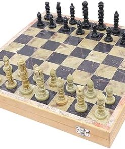Handmade Wooden and Marble Chess Set for Adults Beginners and Seniors