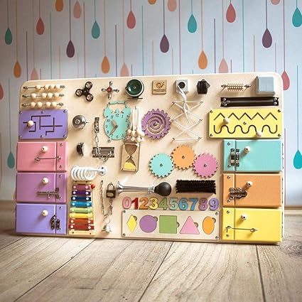 Dani SK-1 European Quality Handmade Wooden Busy Board Sensory Montessori 2 Dani SK-1 European Quality Handmade Wooden Busy Board Sensory Montessori - Image 2