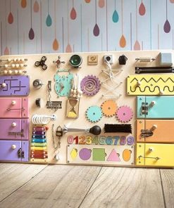 Dani SK-1 European Quality Handmade Wooden Busy Board Sensory Montessori
