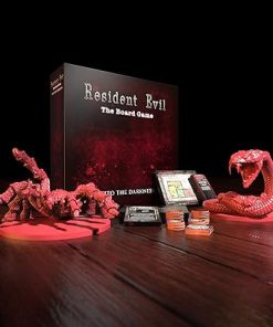 Resident Evil Into The Darkness Board Game with Monster Miniatures 2