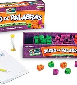 Spanish Timed Word Building Game Multicolor LER7241 for Fun Learning