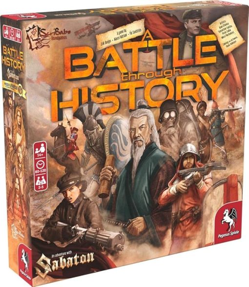 A Battle Through History Board Game for 2-5 Players Ages 14+
