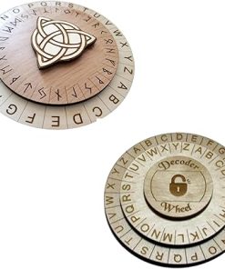Mini Cipher Wheel Decoder Ring Bundle for Escape Room Fun
