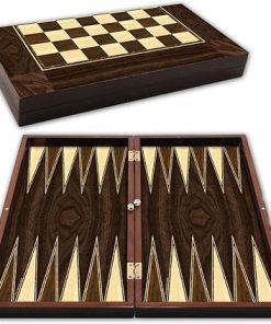 Classic Wooden Backgammon Set for Adults Kids Premium Travel Game
