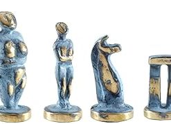 Bronze Cycladic Art Small Chess Set Without Chess Board 2