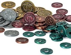 Stonemaier Games Metal Coins for Scythe and Expeditions 80 Unique Coins