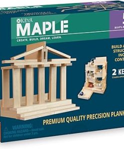 MindWare KEVA Maple 50 Planks for Kids – Create 3D Architecture Designs