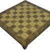 Brass and Red Chess Board with 1 Inch Squares for Every Player 4