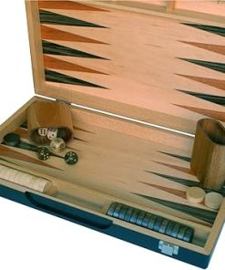 Black Zebra Wood Backgammon Set by WE Games – 15 Inch Size 2