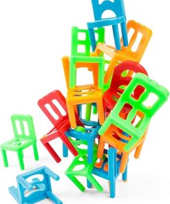 Tobar 19008 Stackable Chairs in Assorted Colors for Versatile Seating