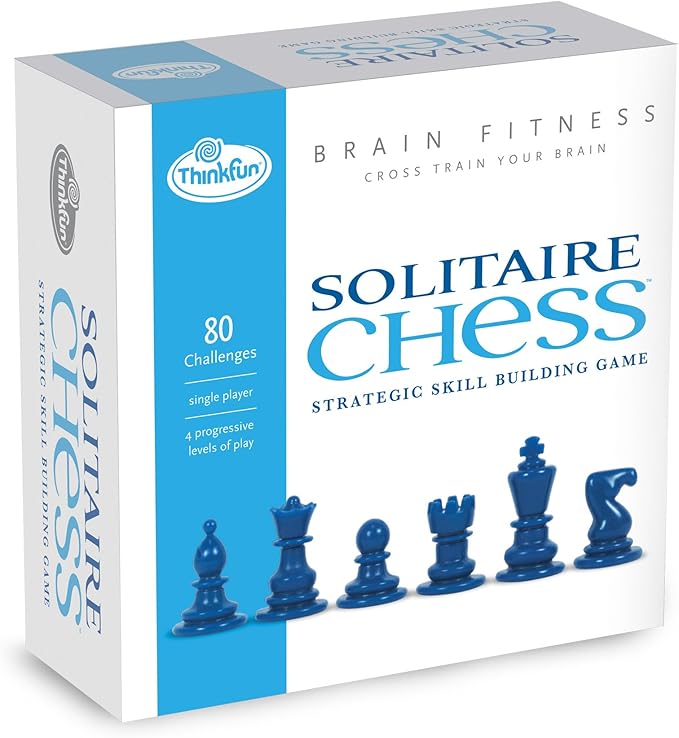 ThinkFun Brain Fitness Solitaire Chess Fun Chess Game for Solo Play 2 ThinkFun Brain Fitness Solitaire Chess Fun Chess Game for Solo Play - Image 2