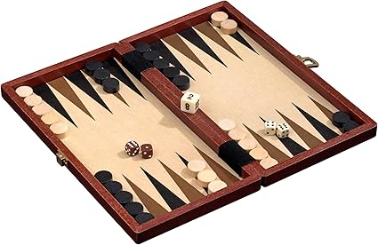 Backgammon Naxos Small Size Classic Board Game for Fun Play 2 Backgammon Naxos Small Size Classic Board Game for Fun Play - Image 2